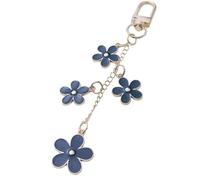 AOOOWER Elegante llavero de flor resistente de aleación para bolsa, accesorio de moda para mujeres de moda, impermeable, gota de aceite, Size 10.5cmx2.5cm/4.13inchx0.98inch, aleación, No es una piedra