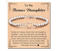 AOOOWER Elegante pulsera de corazón infinitos con cristales elegantes para mujer que simboliza la amistad y los estilos diarios casuales, 3.9x3.9in, Metal, No es una piedra preciosa