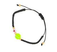 AOOOWER Elegante pulsera de cuentas trenzadas para entusiastas del fútbol y personas que buscan algo único, SizeApprox.1029cm/3.9311.41inches, cuerda, No es una piedra preciosa