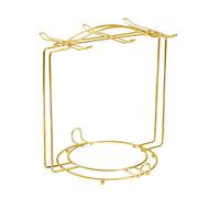 AOOOWER Elegante soporte para tazas de hierro para encimera de cocina, ahorro de espacio, soporte para escurridor con establo