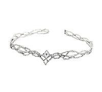 AOOOWER Elegantes coronas de rey elfo con diamantes brillantes, accesorio portátil de moda para hombres y mujeres para eventos nocturnos