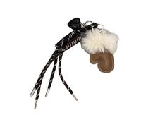 AOOOWER Guantes de moda con cordón para bolsa, guantes llamativos, accesorios para bolsa, llaveros elegantes para todos los días, 25CM, Cuerda trenzada + poliuretano, No es una piedra preciosa