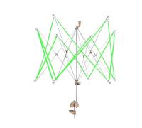 AOOOWER Hilo de metal multiuso rápido con base de poliestireno, estructura de rotación manual para diversas actividades de tejer, hilo de mano eficiente