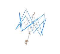 AOOOWER Hilo de metal multiuso rápido con base de poliestireno, estructura de rotación manual para diversas actividades de tejer, hilo de mano eficiente