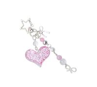 AOOOWER Japanese Styles - Llaveros tradicionales con colgante de gato de la suerte con campanas y cordón para teléfono, SizeApprox.9x1.7cm/3.54x0.66inches, cerámica, No es una piedra preciosa