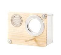 AOOOWER Jaula de loros para refugio de cría, caja nido para pájaros, para uso doméstico comercial, vista segura y segura