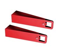 AOOOWER Juego de 2 elegantes bolsas de vino portátiles de cuero para pícnics y fiestas de celebración de boda, Red, Talla única