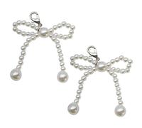 AOOOWER Juego de 2 hebillas para zapatos, colgantes de zapatos, accesorios de moda para zapatos deportivos, 3.59cm, Perla de imitación y aleación, No es una piedra preciosa