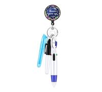 AOOOWER Juego de bolígrafos retráctiles para enfermería con práctico clip, prácticos bolígrafos de enfermería para escribir documentación profesional, 13.5*9.2cm, plástico acrílico, No es una piedra