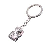 AOOOWER Llavero creativo de la suerte con colgante de gato que simboliza la prosperidad, dije portátil para buenas fortunas y todos los días, 4.68x3.12in, Metal, No es una piedra preciosa