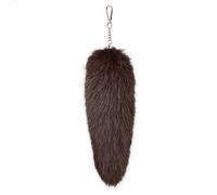 AOOOWER Llavero de cola de zorros a la moda, llavero elegante, multiuso, colorido, colgante para bolsa, accesorio para mujer, 30CM10CM, Lana respetuosa con el medio ambiente, No es una piedra preciosa