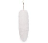 AOOOWER Llavero de cola de zorros a la moda, llavero elegante, multiuso, colorido, colgante para bolsa, accesorio para mujer, 30CM10CM, Lana respetuosa con el medio ambiente, No es una piedra preciosa