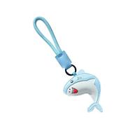 AOOOWER Llavero de cuero con diseño de delfín, diseño de animales marinos, llaveros para bolsas y llaves para vida marina, SizeApprox.12.5cm/4.92inches, Cuero, No es una piedra preciosa