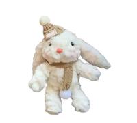 AOOOWER Llavero de dibujos animados con colgante de oso de peluche para mujer, bolso, cartera, bolso, adorno para mochila, 13cm, Felpa, No es una piedra preciosa