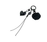 AOOOWER Llavero de felpa con forma de corazón, elegante colgante de corazón para añadir encanto a bolsas y, SizeApprox.15x11cm/5.91x4.33inches, Materiales mixtos, No es una piedra preciosa