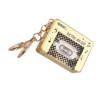 AOOOWER Llavero de radio retro con diseños en miniatura que evocan recuerdos de la infancia para los amantes de los estilos vintage y de moda, Size 5.3x4.3cm/2.09x1.69inch, Acrílico, No es una piedra