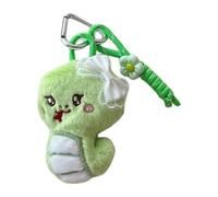 AOOOWER Llavero de serpiente de moda, decoración de bolso, mochila elegante, textura de felpa para aquellos que aman la ternura, 15*10CM, Hilo de bordar, algodón y aleación, No es una piedra preciosa