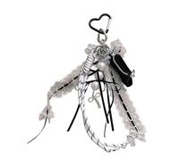 AOOOWER Llavero redondo acrílico de 10 cm, multifuncional, adorno para coleccionistas de cajas de regalo y accesorios de ternura, 10cm, Acrílico, No es una piedra preciosa