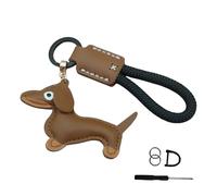 AOOOWER Llaveros de goma suave para bolsos y llaves de coche, accesorio de moda para estudiantes y, 3.1x10.1cm, Pegamento suave, No es una piedra preciosa