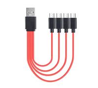 AOOOWER Micro USB Cable 4 in 1 Charging Adapter Data Sync Split Charging Cord for Android Phone Micro Usb Splitter Cable