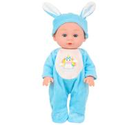 AOOOWER Muñeca caucásica de 24 cm para niños, muñeca caucásica con ropa encantadora y reconfortante para niños pequeños, juego de crianza realista