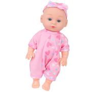 AOOOWER Muñeca caucásica de 24 cm para niños, muñeca caucásica con ropa encantadora y reconfortante para niños pequeños, juego de crianza realista