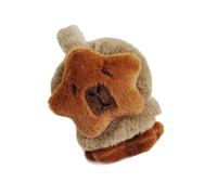 AOOOWER Orejeras de felpa Capybaras para invierno, calidez y comodidad, cómodas orejeras de piel sintética de animales, suaves, 19x20cm, Felpa, No es una piedra preciosa