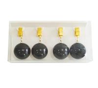 AOOOWER Paquete de 4 pesas de piedra natural para mantel, clip decorativo de mármol para bodas, picnics, fiestas en el jardín, SizeApprox.3.5x7cm/1.37x2.75inch, Piedra, No es una piedra preciosa