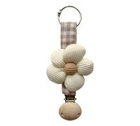 AOOOWER Preciosa pinza para el pelo de flores, accesorio de moda, elegante clip portátil para mujeres y niños, cómodo agarre diario, 15cm, Poliéster, algodón PP, anillo de hierro, abrazadera de madera