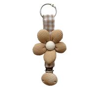 AOOOWER Preciosa pinza para el pelo de flores, accesorio de moda, elegante clip portátil para mujeres y niños, cómodo agarre diario, 15cm, Poliéster, algodón PP, anillo de hierro, abrazadera de madera