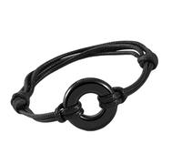 AOOOWER Pulsera conmemorativa de acero inoxidable y piel sintética para cenizas de cremación, longitud ajustable, cadena de mano, SizeApprox.17.0224.89cm/6.709.79inch, Cordón de cuero de acero