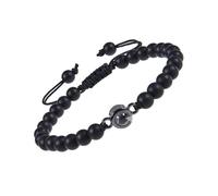 AOOOWER Pulsera de moda con la bandera de Palestina para hombres y mujeres, pulseras de cuero trenzado de varias capas, joyería con bandera del país, 18cm7cm, cuero/cristal, No es una piedra preciosa