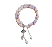 AOOOWER Pulsera de segmento de bambú con diseños de bambú natural y intrincados grabados de hojas para mujeres que buscan algo único, 6cm, Metal, No es una piedra preciosa