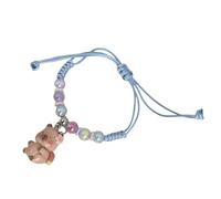 AOOOWER Pulseras de monstruos con cuentas de arroz negro para mujer, diseño ligero y lujoso, exquisito boudoir de alta calidad, ajustable, 2023, 4.68x3.9in, Cuentas de arroz + aleación, No es una