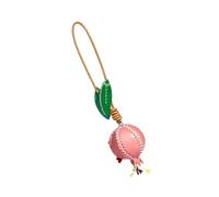 AOOOWER Sofisticado accesorio de piel auténtica con forma de granada para decoración de coche y bolsa con varios colores, SizeApprox.22x5cm/8.66x1.96inches, corteza, No es una piedra preciosa