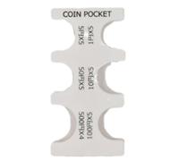 AOOOWER Soporte para monedas que ahorra espacio con bandejas extraíbles portátil para separar juegos de monedas y fácil acceso para uso diario en el hogar, Clear, Talla única