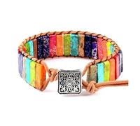 AOOOWER Styles - Pulsera hecha a mano colorida con cierre redondo y cuadrado, cómoda de llevar a la moda, SizeApprox.1723.5cm/6.699.25inch, Trenza, No es una piedra preciosa