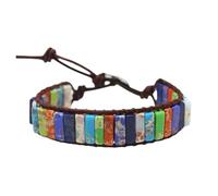 AOOOWER Styles - Pulsera hecha a mano colorida con cierre redondo y cuadrado, cómoda de llevar a la moda, SizeApprox.1723.5cm/6.699.25inch, Trenza, No es una piedra preciosa