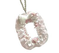 AOOOWER Tarjetero de felpa con diseño de alas angelicales elegantes y portátiles para estudiantes y creativos, 12.5CM16CM, Materiales mixtos, No es una piedra preciosa