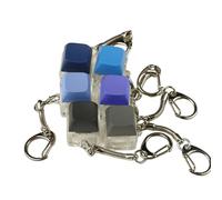 AOOOWER Teclado portátil que cambia de color, interruptores mecánicos de moda, llavero para teclado, 4.68x3.12in, Plástico, No es una piedra preciosa