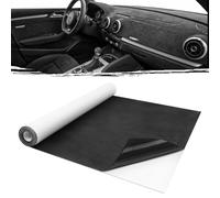 AOOSA Tejido de Microfibra Autoadhesivo 150x40cm, Tela de Elástico Gamuza Sintética Autoadhesiva, Tela del Coche Adhesivo, para Interiores de Coche, Tapicería, Cajón de Joyería, Manualidades