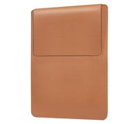 AOOSU 15/16 Pulgada Funda para Ordenadores Portátiles con Soporte, Funda Portátil de Cuero PU para Pro de 16" (M4/M3/M2/M1), Pro 15", HP, DELL, Samsung, Huawei de 15,6" -Marrón