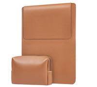 AOOSU 15/16 Pulgada Funda para Ordenadores Portátiles con Soporte, Funda Portátil de Cuero PU para Pro de 16" (M4/M3/M2/M1), Pro 15", HP, DELL, Huawei de 15,6" con Bolsa Pequeña