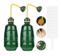 AOOSU 2PCS Regadera, 450ml Regadera Plantas Interior, Regadera de Plástico para Jardín, Adecuada de Interior plástico apriete Agua Boquilla Larga Curvada Boca regadera Bonsai