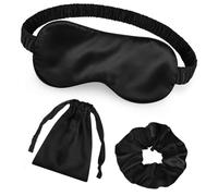 AOOSU Antifaz para Dormir, Seda Dormir, Máscaras Oculares Opacas | Correa Elástica, Cubierta Para Sombra de Ojos, Bolsa de almacenamiento para coleteros, Dormir, Viajar, Meditar