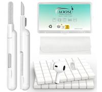 AOOSU Kit de Limpieza para Teléfonos y Auriculares, Plastilina de Limpieza para iPhone, Airpods, Herramienta de Limpiezas Profesional para Limpiar Tapones Los Oídos, Cerumen y Polvo(Blanco)
