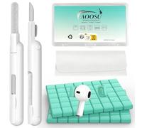 AOOSU Kit de Limpieza para Teléfonos y Auriculares, Plastilina de Limpieza para IPhone, Airpods, Herramienta de Limpiezas Profesional para Limpiar Tapones Los Oídos, Cerumen y Polvo(Verde)