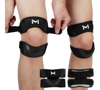 AOOSU Rodillera Rotuliana, 2PCS Cinta Rotuliana Ajustable, Rodilleras Menisco y Ligamento, Rodillera para el Tendón Rotuliano Alivio de Tendinitis Rodilleras Deportiva para Correr Gym(Negro y Gris)