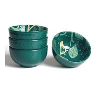 AOOSY Juego de cuencos de cereales de porcelana, 350 ml, cuenco de arroz, cuenco para sopa, cuenco de ensalada de porcelana, cuenco de cerámica, juego de cuencos para ensaladas, sopas, ramen, arroz,