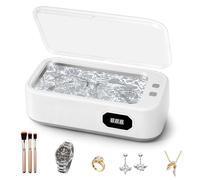 AOOTE Limpiador Ultrasónico de Joyas,Limpiador Ultrasonido Profesional de 640ML,Limpiador Ultrasonidos 49KHz con 5 Modos de Tiempo y Pantalla Digital,Limpieza Integral de 360°,para Gafa Joyas Reloje